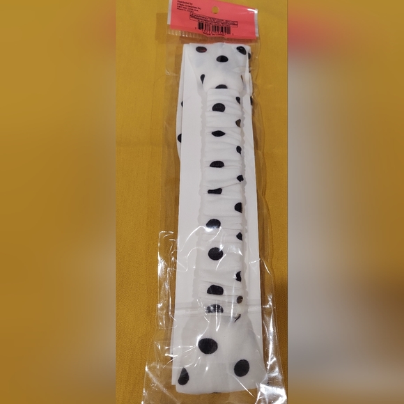 LEOPARD PRINT AND POLKA DOT BLACK & WHITE HEADBANDS - Picture 9 of 10